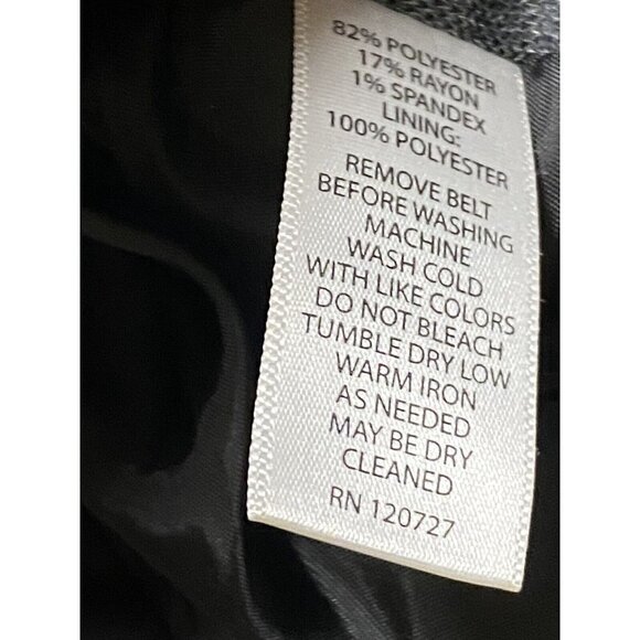 Women’s  MARISA CHRISTINA Animal Print Jacket Blazer Coat Large Black Gray - Picture 6 of 8